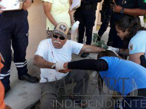 ATACA PERRO PITBULL A UN HOMBRE QUE VISITABA A FAMILIAR.