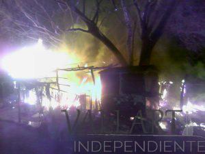 INCENDIO EN EL POBLADO "EL ZANCUDO".