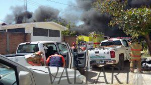 INCENDIO EN LA COLONIA EDUCACIÓN.