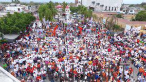 Descolorido evento de Movimiento Ciudadano en San José del Valle.