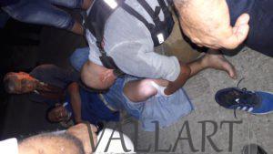 Prensado y fracturado tras chocar contra una máquina sin luces