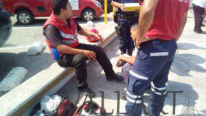 Motoloco de Domino´s Pizza no alcanzó a frenar