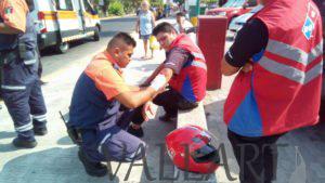 Motoloco de Domino´s Pizza no alcanzó a frenar