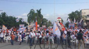 Descolorido evento de Movimiento Ciudadano en San José del Valle.
