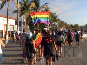Marcha contra la homofobia en Puerto Vallarta.