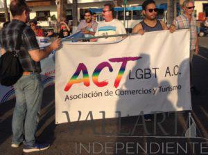Marcha contra la homofobia en Puerto Vallarta.