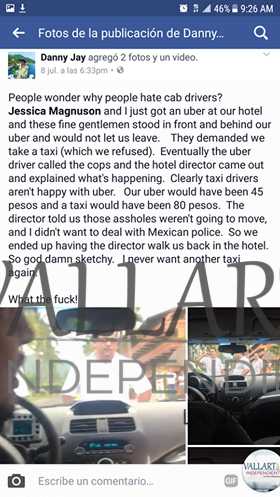 Turista extranjero repudia actuar de taxistas