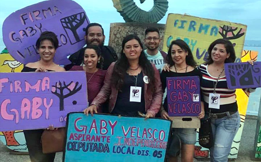 'Gaby' Velasco logra meta de firmas para la diputación local