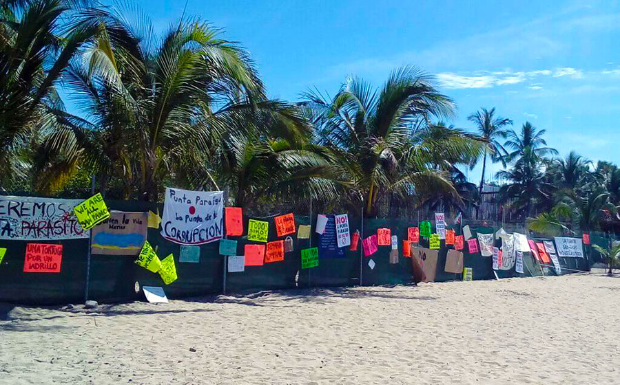 San Pancho está en pie de lucha defendiendo su playa