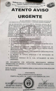 Líder de taxistas niega acusaciones en su contra por registros ante Semov