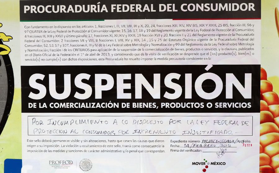 Clausura Profeco tortillerías en Puerto Vallarta por vender caro