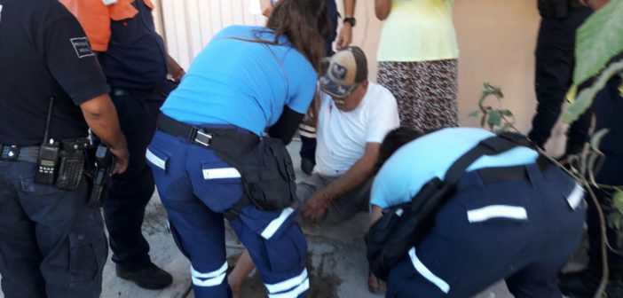 ATACA PERRO PITBULL A UN HOMBRE QUE VISITABA A FAMILIAR.