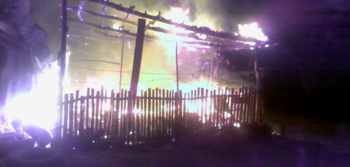 INCENDIO EN EL POBLADO "EL ZANCUDO".