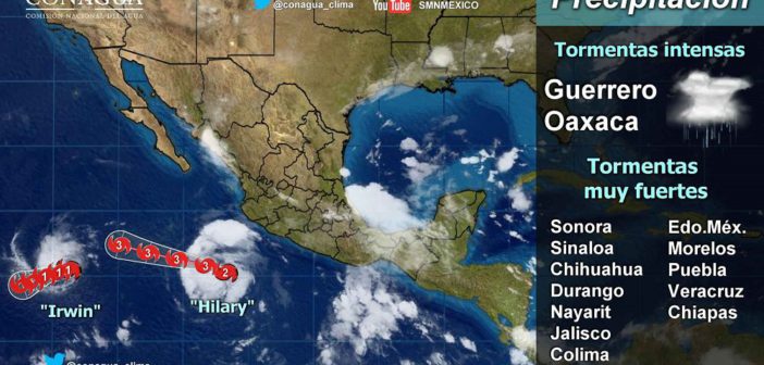 Monitorea Protección Civil el paso de ‘Hilary’