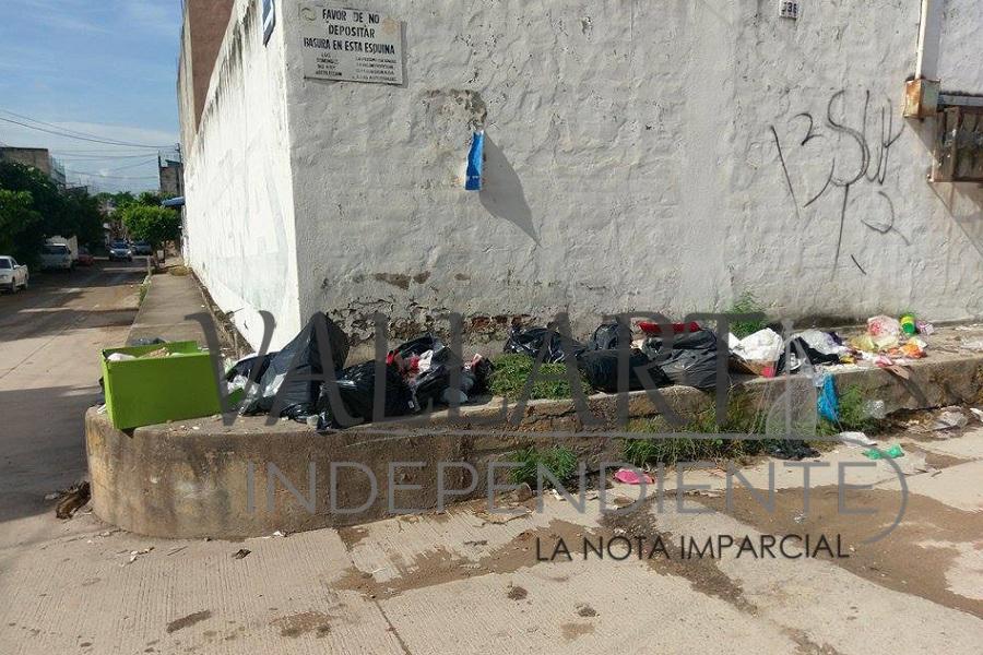 Falla recolección de basura en delegación El Pitillal