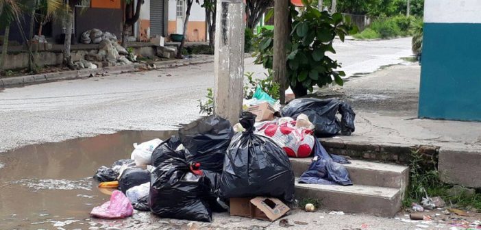 Denuncian vallartenses cúmulos de basura en la vía pública