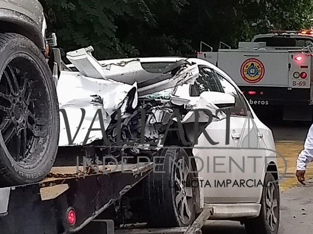 Choque frontal deja nueve lesionados