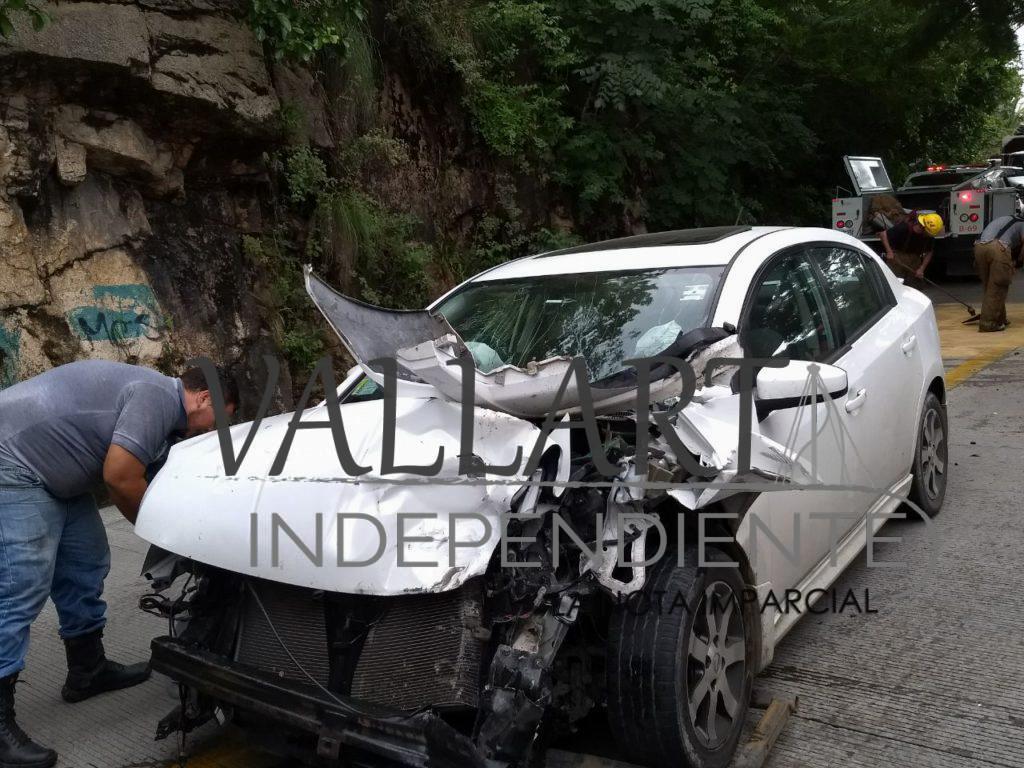 Choque frontal deja nueve lesionados