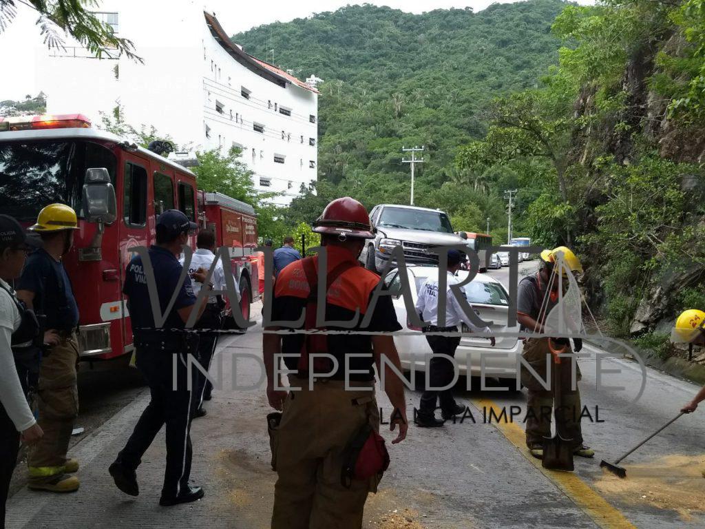 Choque frontal deja nueve lesionados