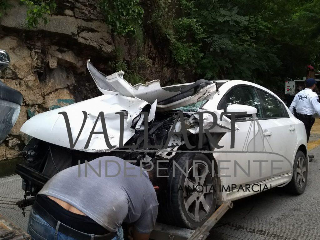 Choque frontal deja nueve lesionados