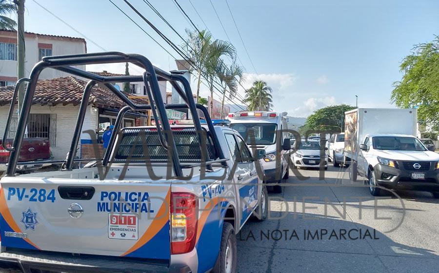 Otro percance vial en que se ve involucrado una motocicleta