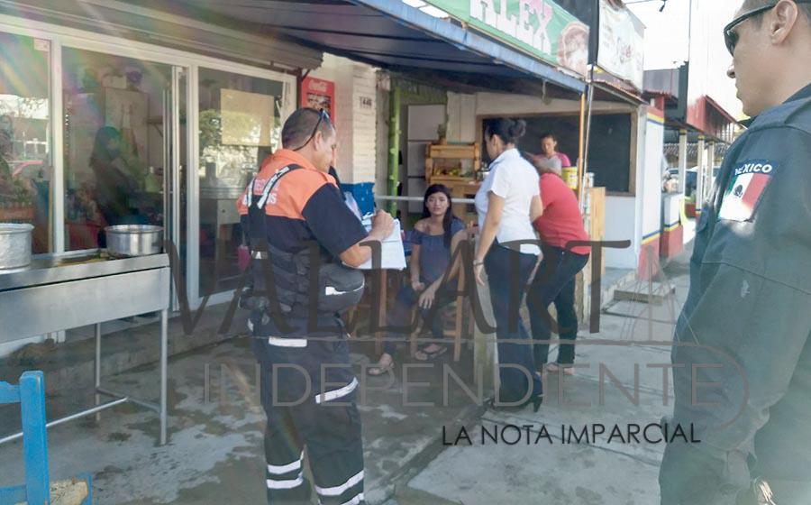 Otro percance vial en que se ve involucrado una motocicleta
