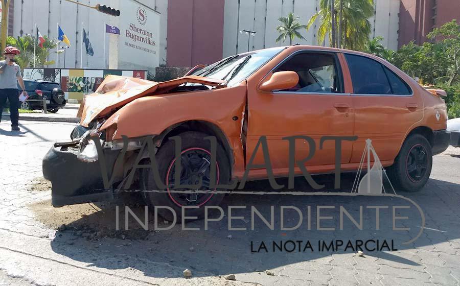 Encontronazo en la Medina Ascencio deja una persona herida