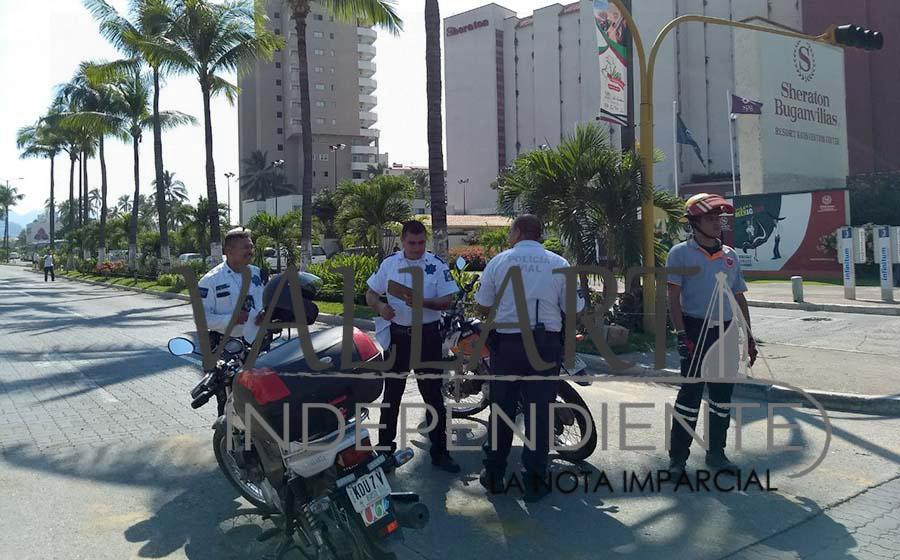 Encontronazo en la Medina Ascencio deja una persona herida