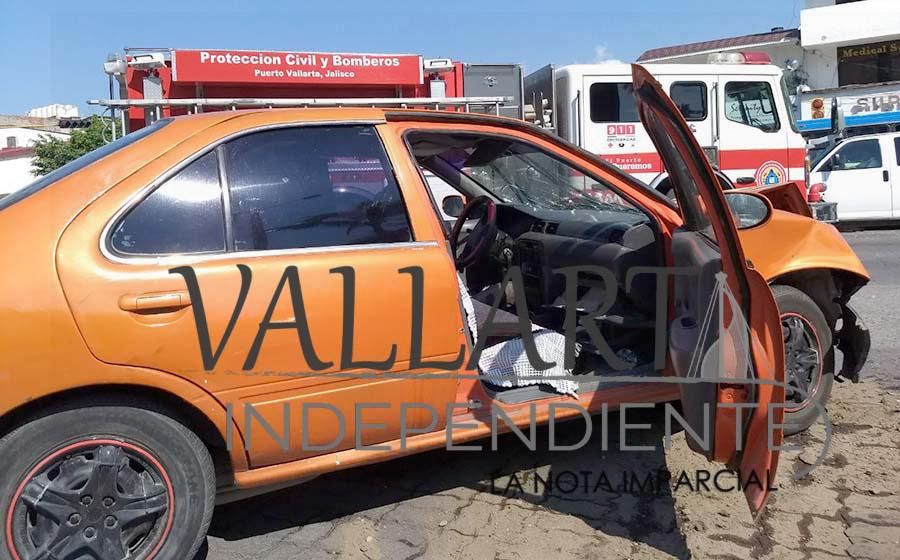 Encontronazo en la Medina Ascencio deja una persona herida