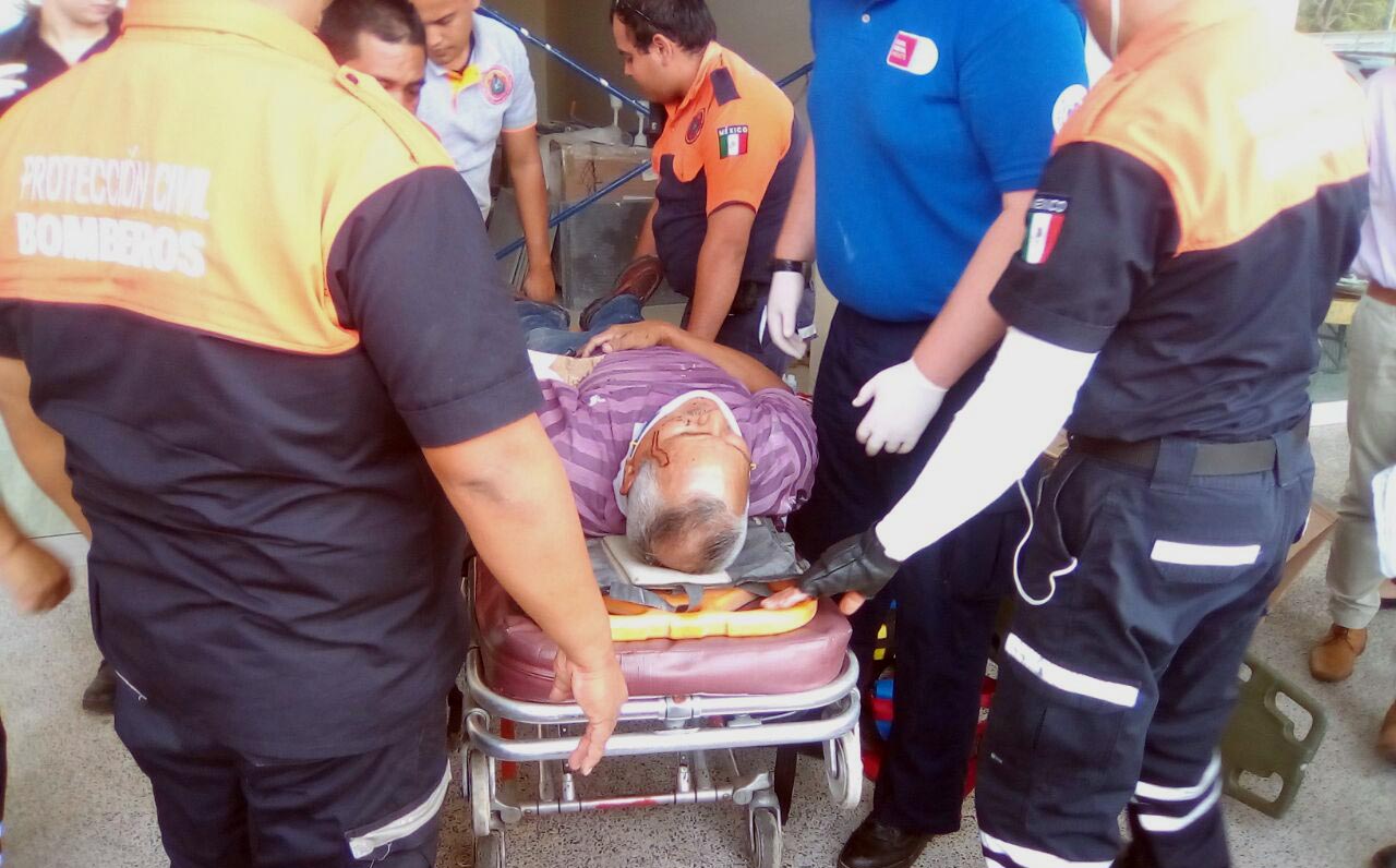 Se rompe un brazo al caer de un andamio