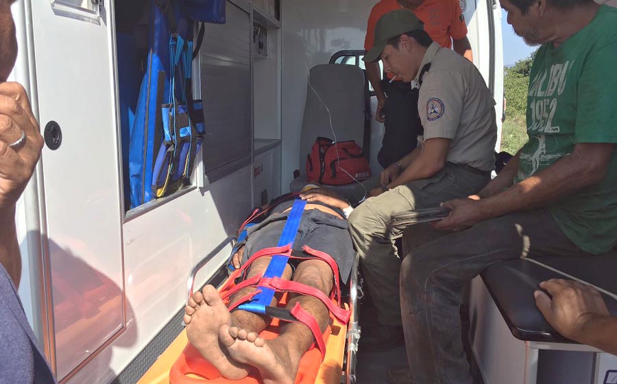 Motociclista se rompe un brazo al derrapa por conducir ebrio