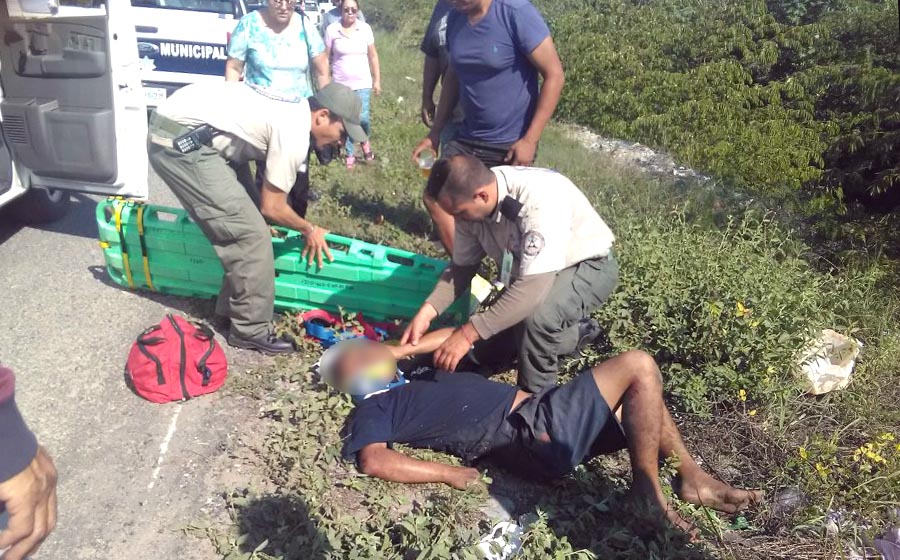 Motociclista se rompe un brazo al derrapa por conducir ebrio