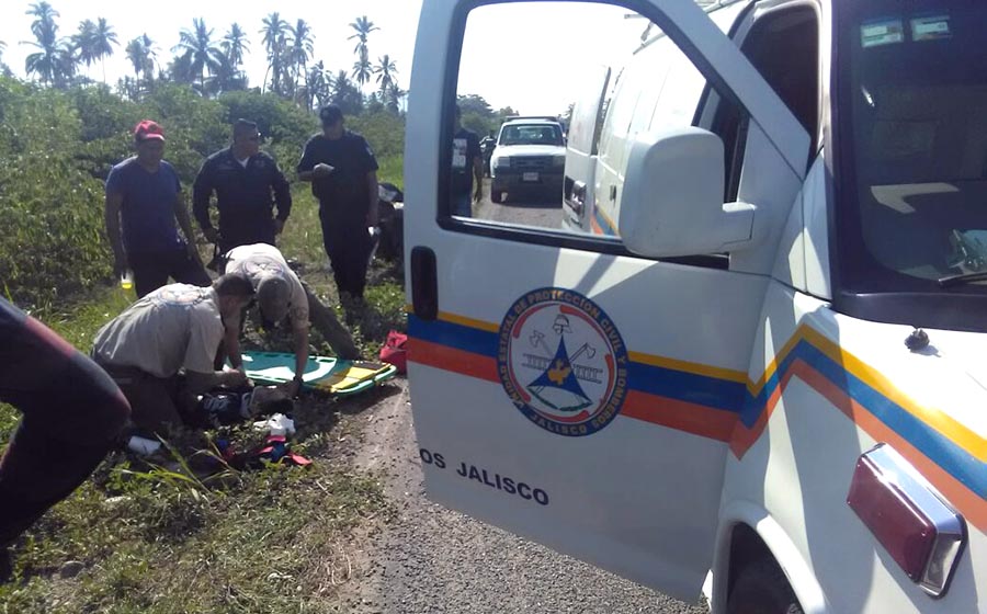 Motociclista se rompe un brazo al derrapa por conducir ebrio