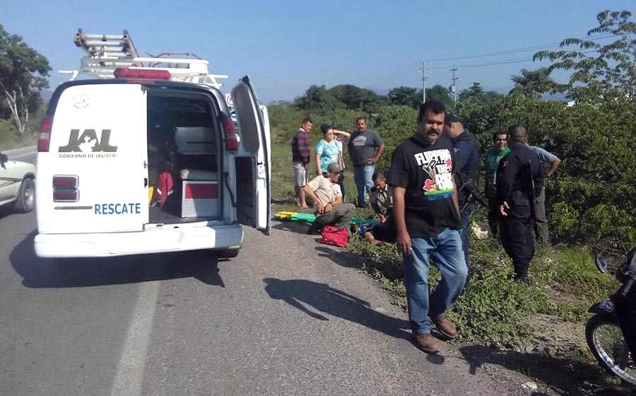 Motociclista se rompe un brazo al derrapa por conducir ebrio