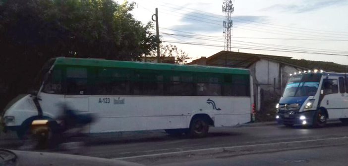 Hay servicio de transporte público en la ciudad, por ahora