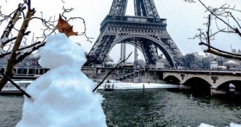 Decretan alerta por nieve en París y en 45 provincias de Francia