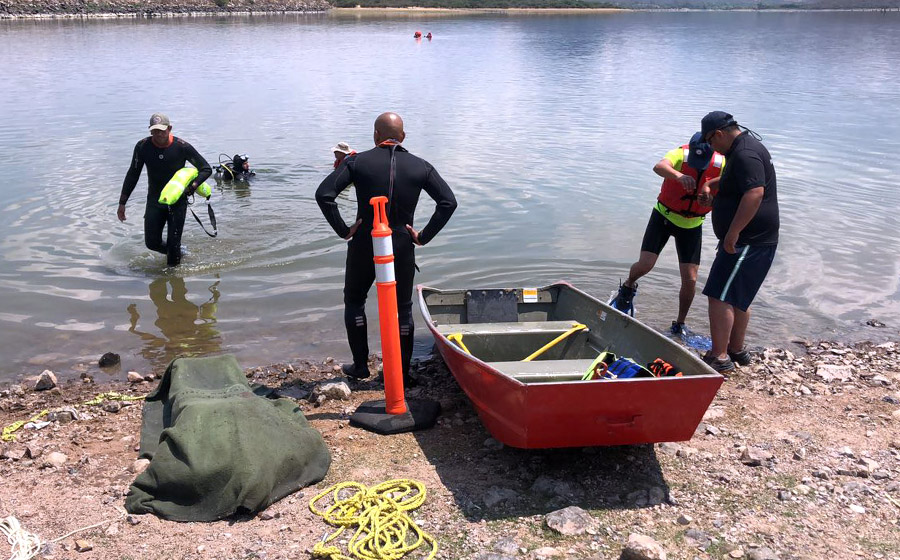 Rescata PC Jalisco ahogados en la Presa La Sauceda
