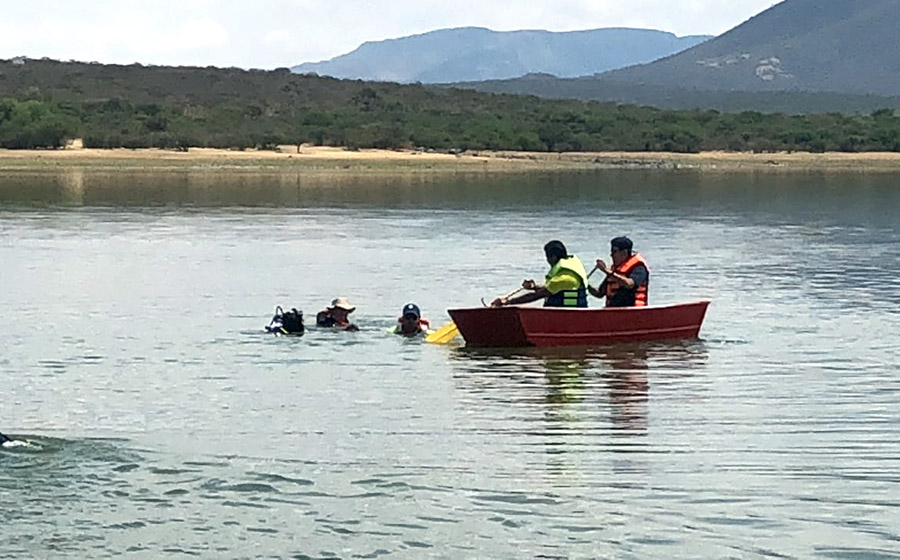 Rescata PC Jalisco ahogados en la Presa La Sauceda