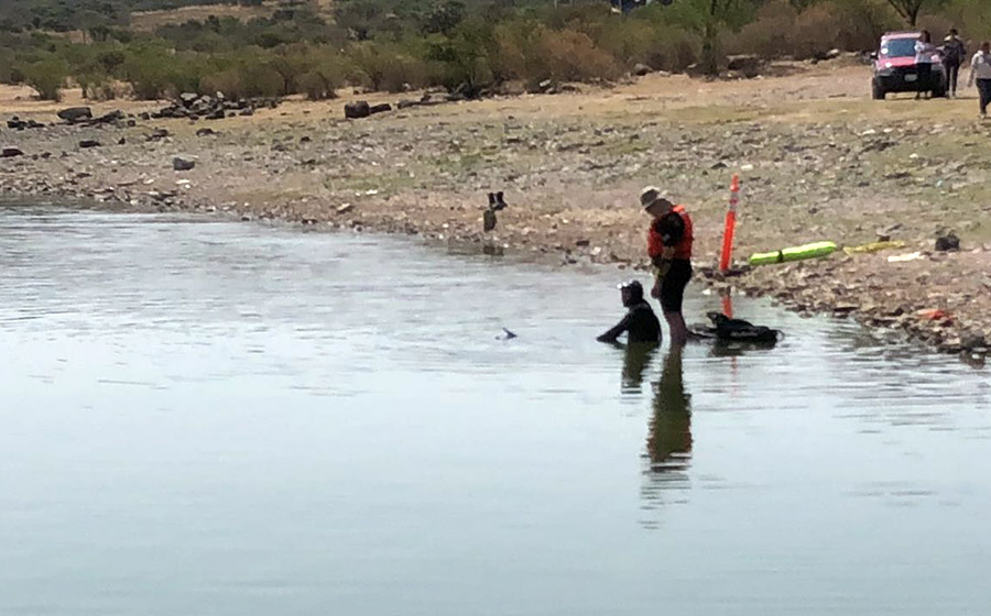 Rescata PC Jalisco ahogados en la Presa La Sauceda