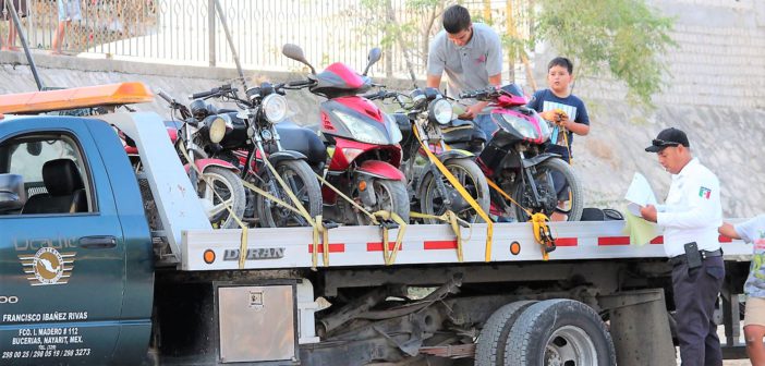 Realizan operativo sorpresa a motolocos en Bahía