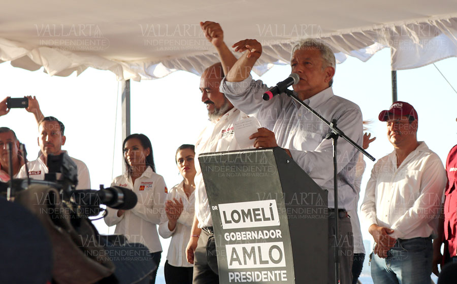 Visita Andrés Manuel López Obrador Puerto Vallarta (fotogalería)