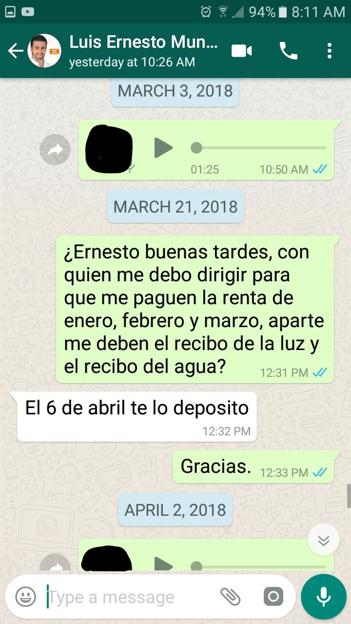 Luis Munguía no paga renta de sus casas ciudadanas