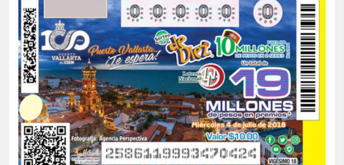 Lotería Nacional conmemorará a Puerto Vallarta por su centenario