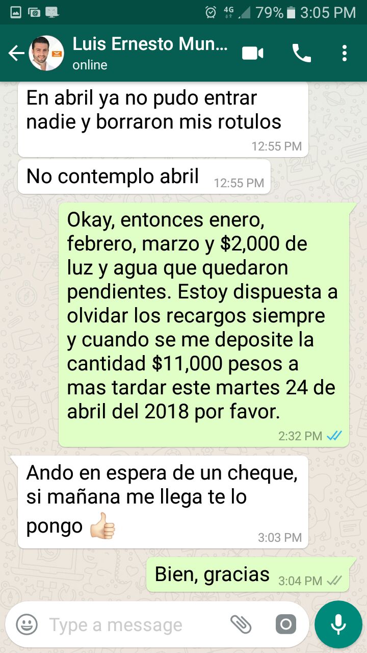 Luis Munguía no paga renta de sus casas ciudadanas
