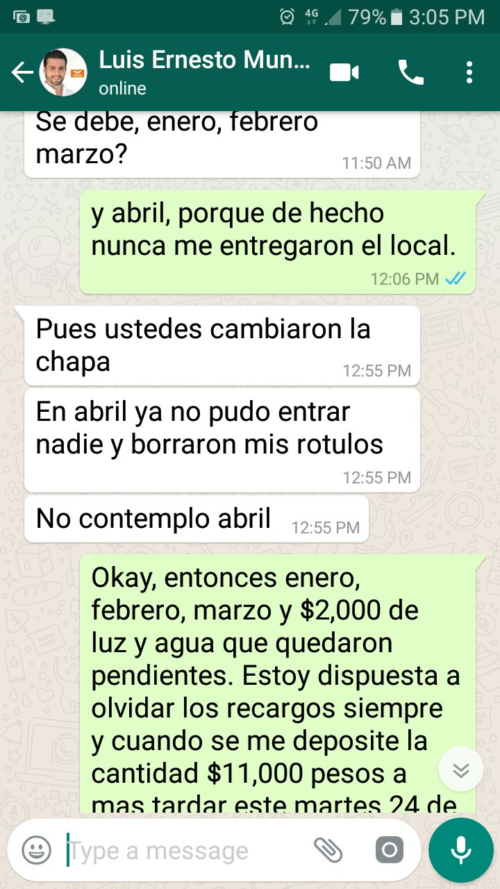 Luis Munguía no paga renta de sus casas ciudadanas
