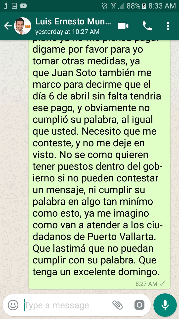 Luis Munguía no paga renta de sus casas ciudadanas