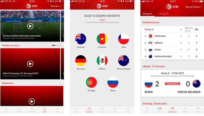 AT&T se une a la idea de Google y decide transmitir Mundial 2018; Disponible para iOS y Android