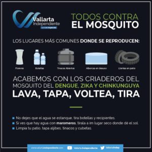Emite recomendaciones para evitar dengue, zika y chikungunya