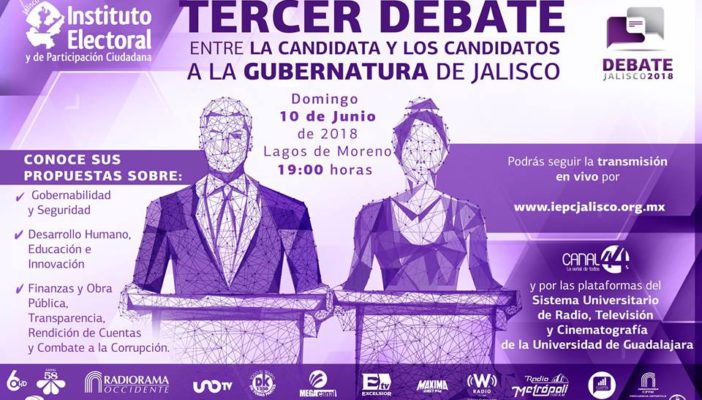 No te pierdas hoy el tercer y último debate a la gubernatura