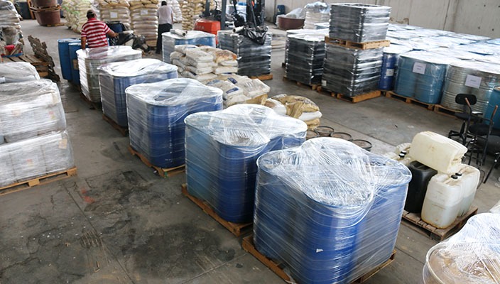 Destruyen más de 28 toneladas de precursores químicos